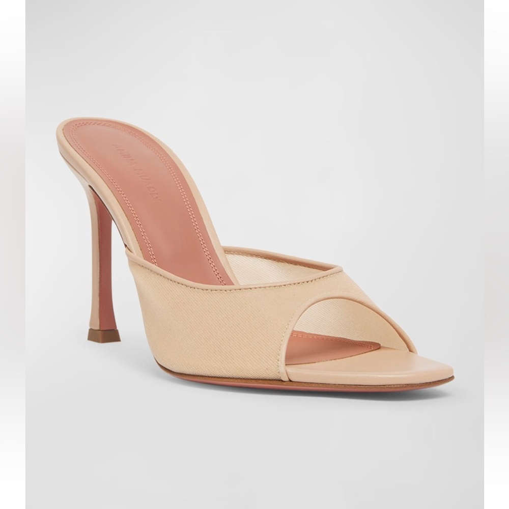 Amina Muaddi Alex Mesh Mule Sandals